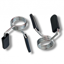 Mirrwin Lot De 2 Colliers De Serrage Haltères 30 Mm Et 50 Mm – ABS/Nylon, Antidérapant, Pour Muscu Et Haltérophilie (Noir)