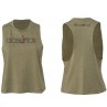 Dames CrossLiftor tanktop - Khaki Dames CrossLiftor tanktop - Khaki