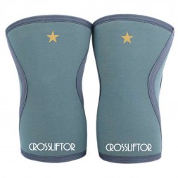 CrossLiftor Rodilleras de neopreno de 5 mm - Azul - Par