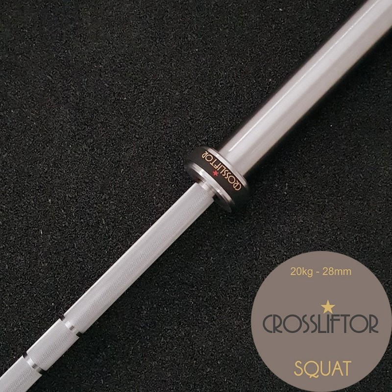 Barre De Squat Pour Haltères Olympiques 5,1 Cm - Supporte 226,8 Kg - En Acier Haute Résistance, Pour Entraînement Maison