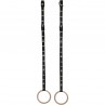 Carabiner straps 180 cm for rings - pair