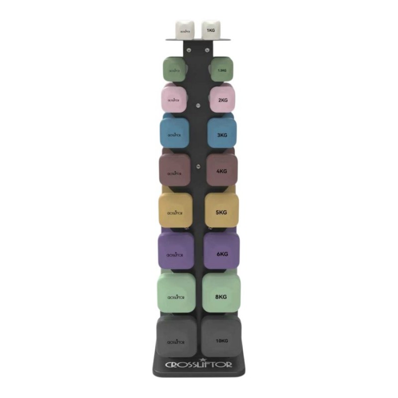PVC Square Dumbbells with Storage