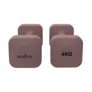 Haltères Carré PVC - La paire 4kg