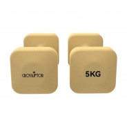 Haltères Carré PVC - La paire 5kg