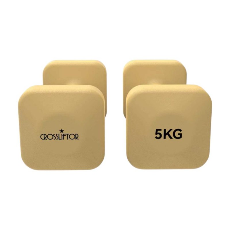 Haltères Carré PVC - La paire 5kg Haltères Carré PVC - La paire 5kg