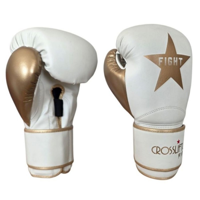 Elite Boxing Gloves - White - pair