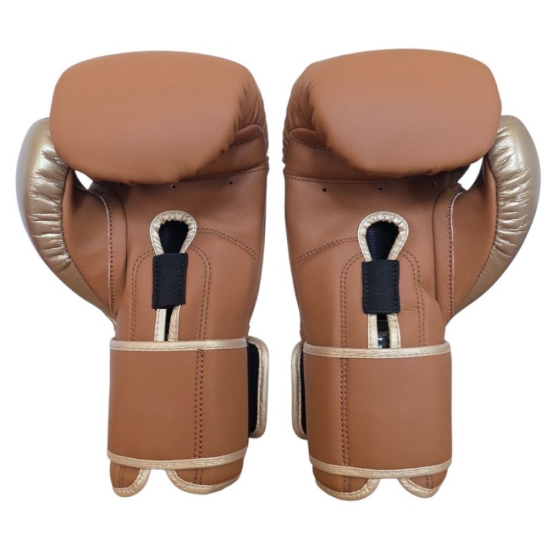 Guantes de boxeo Elite Marrón claro CrossLiftor Fight