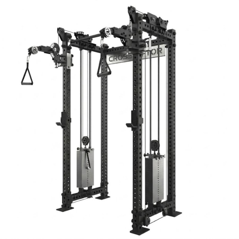 Rack Poulies à bras pivotants - Colonne de poids