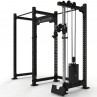 Squat rack double grip pulley - Weight column