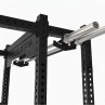 Rangement horizontal barre haltérophilie sur rack Rangement horizontal barre haltérophilie sur rack