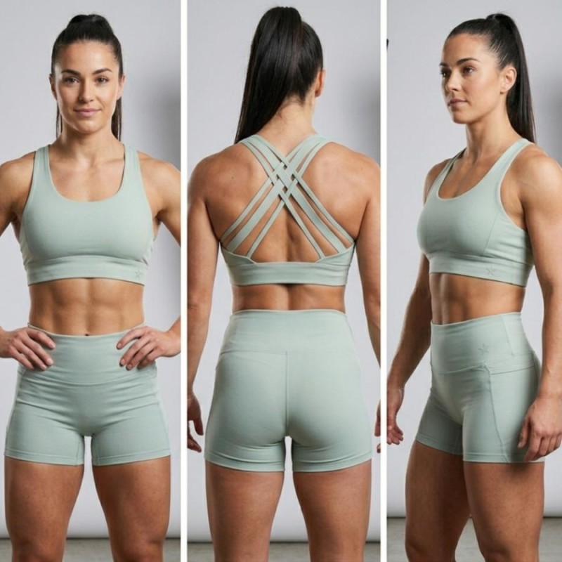 Short y sujetador Sculpt - Caqui claro Short y sujetador Sculpt - Caqui claro