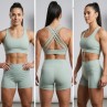 Short et brassière Sculpt - Kaki Clair