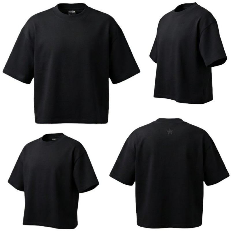 T-Shirt Oversize Stealth - Noir