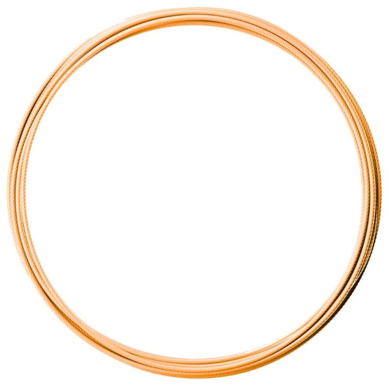 Câble 2 mm enrobé - Doré Câble 2 mm enrobé - Doré