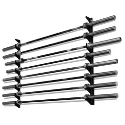 Almacenamiento de pared de 8 barras olímpicas