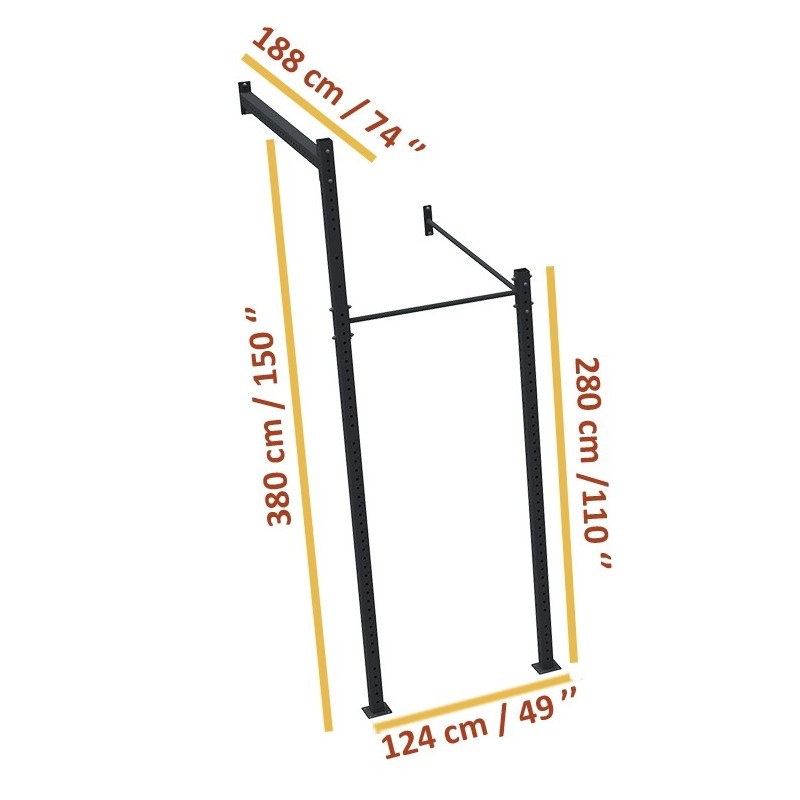 Wallmount  Rig Muscle Up - 1 post