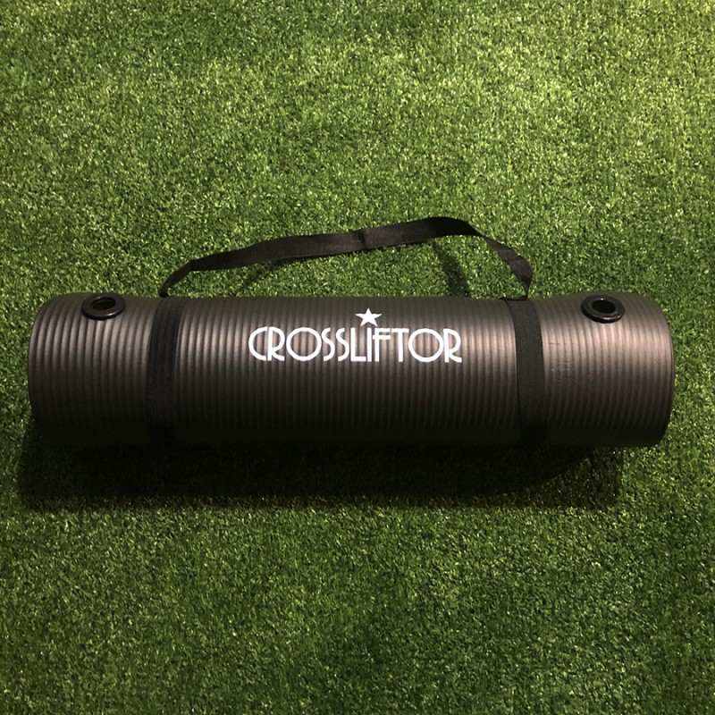 Zwarte fitnessmat met oog Zwarte fitnessmat met oog