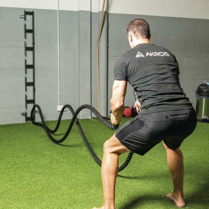 Multifunctioneel gevechtstouw en elastische wandstructuur Multifunctioneel gevechtstouw en elastische wandstructuur