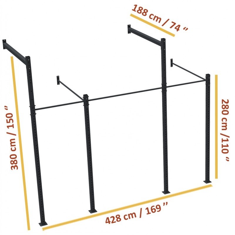 Cage Murale Muscle up rust 188 x 428 cm