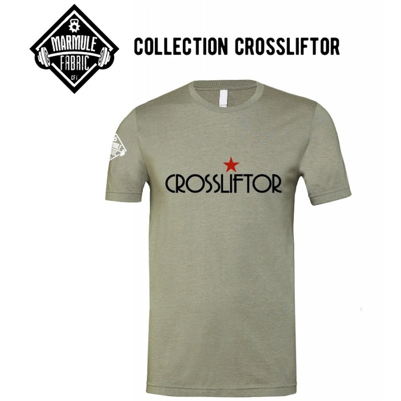 T-Shirt CrossLiftor Homme - Gris Stone