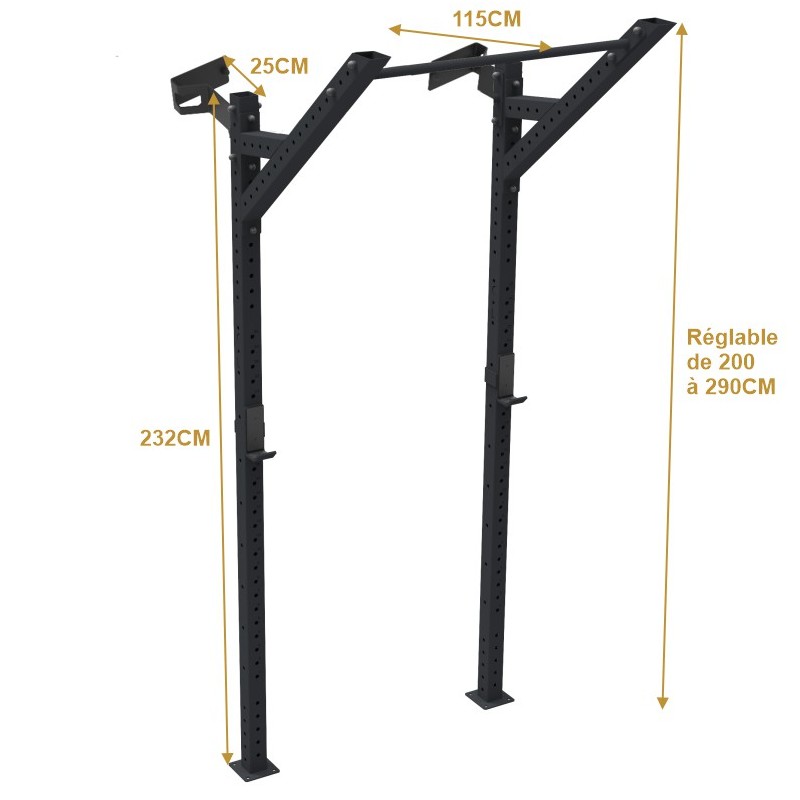 Wandrek voor squats en optrekken Wandrek voor squats en optrekken