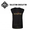 T-shirt Manches Retroussées - Noir - CrossLiftor