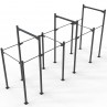 Rust outdoor Muscle Up rig - 5 stations