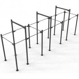 Jaula exterior Rust Muscle Up - 6 estaciones