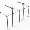 Tank Wallmount Muscle Up Rig - 4 lanes Tank Wallmount Muscle Up Rig - 4 lanes