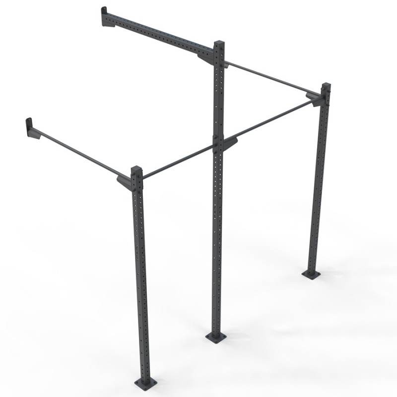 Rust Outdoor Wallmount Muscle Up Rig - 2 stations