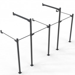 Jaula de pared para exteriores RUST Muscle Up - 4 estaciones