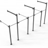 Jaula de pared exterior RUST Muscle Up - 5 posiciones
