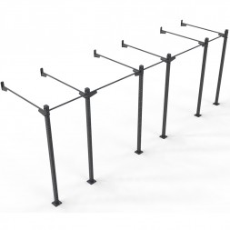 Tank Wallmount Rig - 5 lanes