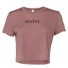 T-shirt Crop Top CrossLiftor Femme - Mauve