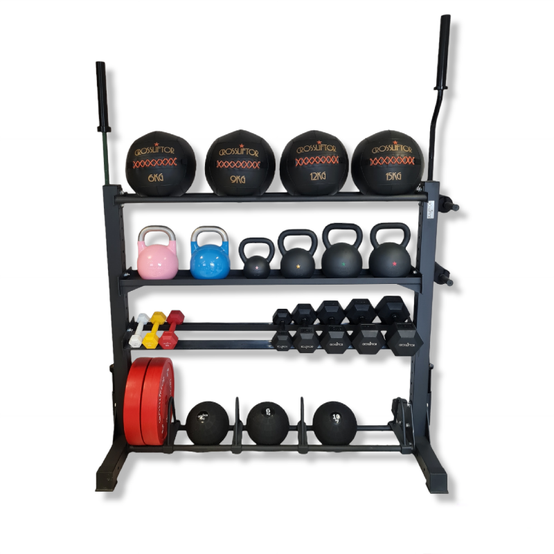 Rack de rangement Musculation 2 étagères