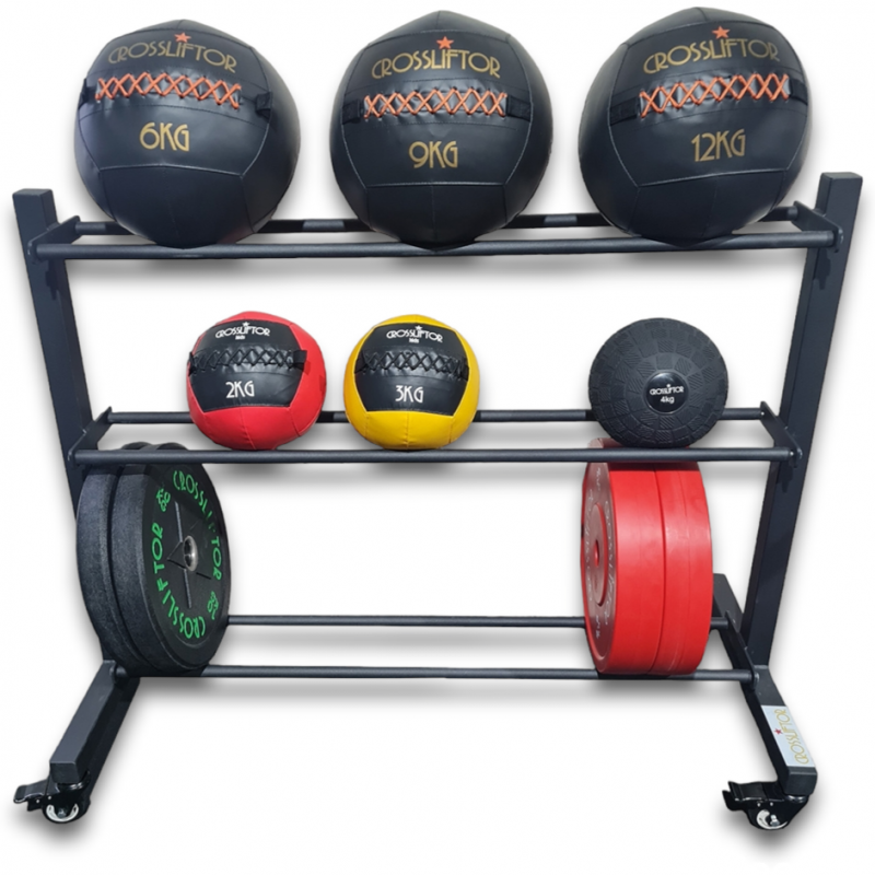 Mobile Wall Ball storage rack 2