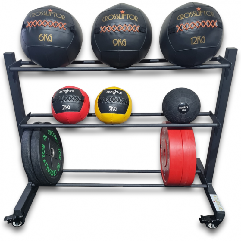 Rangement Wall Balls / Bumpers à roulettes CrossLiftor