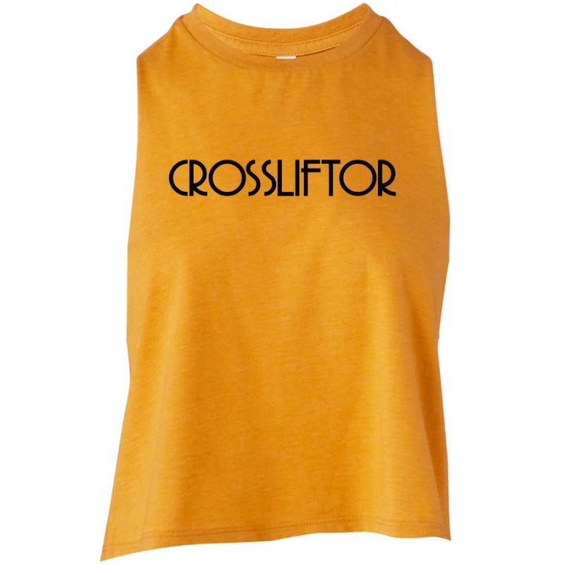 Dames CrossLiftor tanktop - Mosterd Dames CrossLiftor tanktop - Mosterd