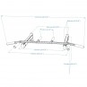 Pull-Up Bar for BenchK Wall Bars - Dimensions