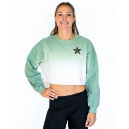 Crop sweat vert CrossLiftor