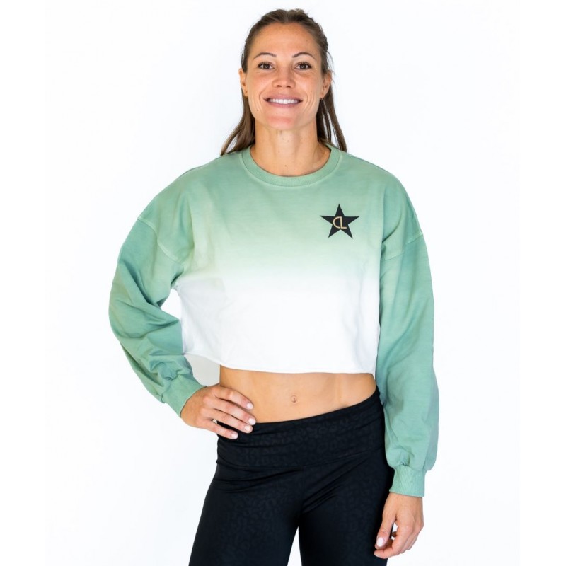 Crop sweat vert CrossLiftor